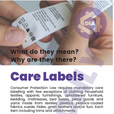 Point of sale brochures - Care Labels