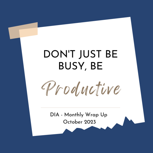 DIA Monthly Wrap Up October 2023
